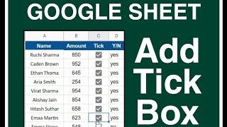 How to add check box in Google sheet | google sheet tips and trick | Right and wrong | #Short video