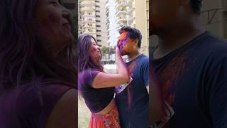 Holi Celebrations With Wife | Happy Holi 2024 #happyholi #holispecial