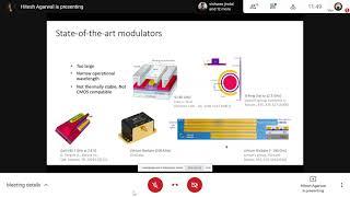 Waveguide-integrated graphene-based electro-absorption modulators | Hitesh Agarwal, ICFO