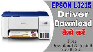 Epson L3215 Color Printer Driver Download & Install Kaise Kare | #epsonl3215printerdriverdownolad