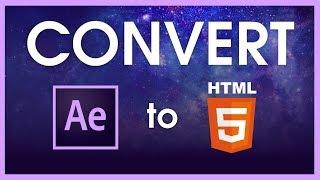 How To Convert After Effects Animations to HTML
