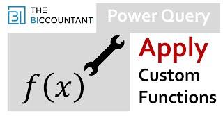 Apply PowerQuery custom Functions in your own solutions