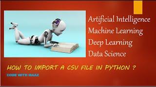 Import a csv file into jupyter notebook | python |