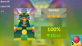 Rolling Sky - Samba (Bonus 59/Level 129) - 10 Gems - 3 Crowns