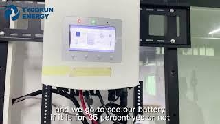 Solis inverter how to match with tycorun energy lithium iron phosphate battery pack？