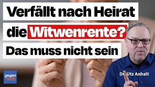 Rente: Verfällt nach Heirat die Witwenrente? Das muss nicht sein