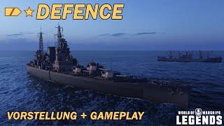 DEFENCE - Vorstellung und erstes Gameplay - World of Warships Legends