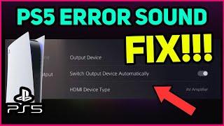 PS5 ERROR SOUND EASY FIX! (Fast Solution)