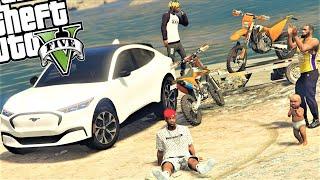 GTA 5 REAL LIFE | DIA DE CAMPO CON MOTOCROSS Y 4X4 MUSTANG (GTA V REAL FAMILY LIFE)