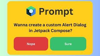 Jetpack Compose Alert Dialog - How to show prompts to the user