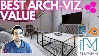 Every ARCHVIZ Artist Should Get This! - iMeshh Models in LUMION & BLENDER!