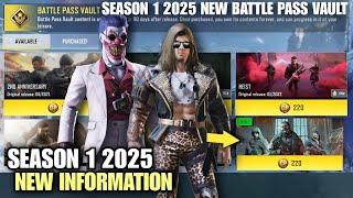 *NEW* SEASON 1 LEAKS 2025 | SEASON 1 BATTLE PASS VAULT LEAKS 2025 | CODM SEASON 1 NEW BP VAULT LEAKS