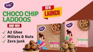 Choco Chip laddoos with Dry Fruits, Millets, A2 Ghee and Jaggery | New Launch | Early Foods