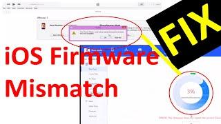 How to Fix iPhone Firmware Does not Match.