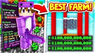 AUTO MONEY MAKING FARM makes TRILLIONS on NEW SKYBLOCK MAP! | New Minecraft SKYBLOCK SERVER