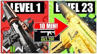 *NEW* MW2 SOLO XP GLITCH! MAX RANK FAST! RANK LEVEL UP XP GLITCH! Broken Weapon AFK XP Method In MW2