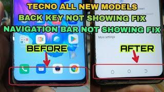 ALL Tecno New Models FIX Navigation Bar / Back Recent Menu Buttons Not Showing = Urdu-Hindi