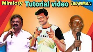 How to mimicry  vtv ganesh | motta rajendar voice mimicry | Easy learning | Mimicry Tutorial tips