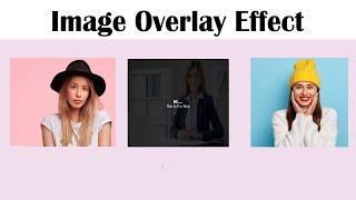 How To Create Image Overlay Hover Effect Using Only HTML & CSS