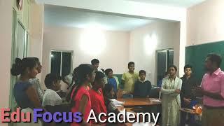 Best Performer Of the week @ EduFocus Academy, Bangalore by Arshad Sir.