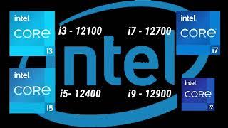 i3-12100 vs i5-12400 vs i7-12700 vs i9-12900 12th gen Desktop Processor l Spec Comparison l Intel