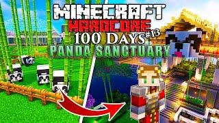 100 Days BUILDING A PANDA SANCTUARY in Minecraft Hardcore! (#13)