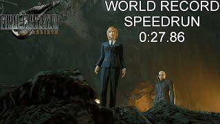 FF VII Rebirth [Hard Mode] Rude & Elena I [WR] Speedrun 0:27.86 [WORLD RECORD]