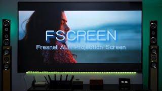 【FSCREEN】Fresnel ALR Projection Screen for Home Theater Customer Case.