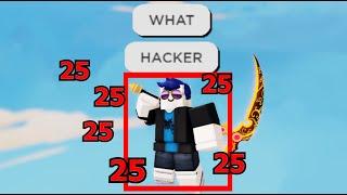 Using AIMBOT Hacks against Toxic Youtuber.. (Roblox Bedwars)