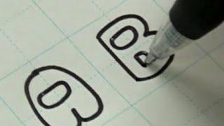 How to write Among Us Alphabet with a pen | English handwriting | Calligraphy