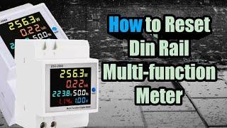How to Reset Din Rail Multi-Function Meter - Step by Step Guide for Beginners