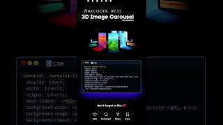 Animated 3D image #shorts #css
