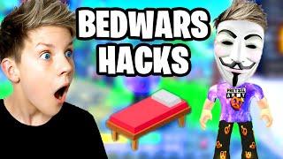 LIVE OP HACKS in Roblox Bedwars! Prezley