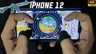 iPhone 12 Gameplay 60Fps | BGMI HANDCAM 4 Finger + Gyroscope | PUBG Mobile | SAMURAI YT25