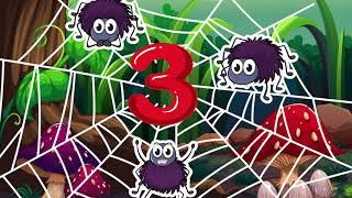 Five Little Spiders | Halloween Song | Learn to Count Little Spiders | Kids Songs | Time 4 Kids TV