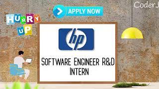 HP Internship | Software  Engineer R&D | CoderJ