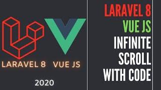 load on scroll Vuejs Laravel 8 | Step by step + Code zip file