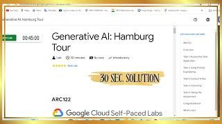 Generative AI : Hamburg Tour | Arcade games | Qwiklabs Solutions |  #ARC122 | #qwiklabs #arcade2024