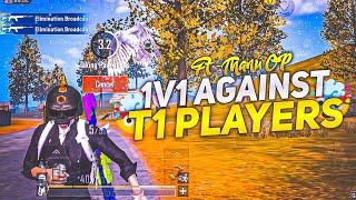 1V1 AGAINST T1 PLAYERS  | PUBG LITE COMPETITIVE 60FPS MONTAGE | OnePlus 9R,9,8T,7,7PRO,NORD