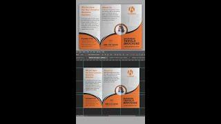 Tri Fold Brochure Design In Illustrator CC | #Shorts