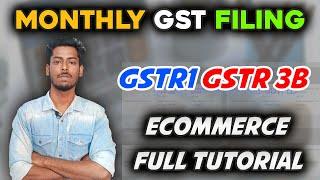 How To File GST Monthly Return | New Update 2024 Table 14 & 15 | Ecommerce | Tamil