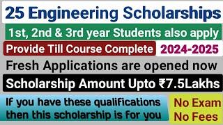 25 Engineering scholarships/2024 engineering scholarships/scholarships for engineering students