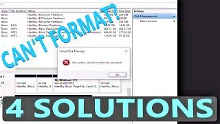 How to fix The system cannot find the file specified.(SSD,HDD,USB,PEN DRIVE)