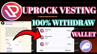 Uprock Coin 100% Withdraw। Uprock Mining TGE Update। Uprock App | Uprock Withdraw Solana Wallet