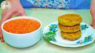 These lentil patties are better than meat! Protein rich, easy lentil recipe! [Vegan] ASMR cooking