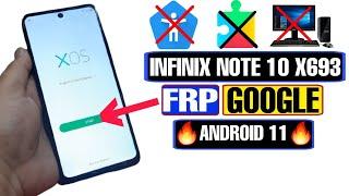 Infinix Note 10 FRP Bypass Android 11 2023 | Infinix Note 10 X693 Google Account Bypass Without PC