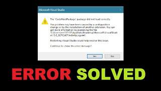 The 'CodeMaidPackage' package did not load correctly Error Solved Visual Studio | Tutorial4You