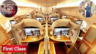 $11,000 EMIRATES A380 First Class | New York to Milan flight in 4K (+ New York Lounge)