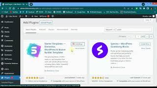 3.2 How to install Astra Starter templates plugin on WordPress