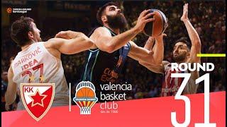 Zvezda runs past Valencia to stay alive! | Round 31, Highlights | Turkish Airlines EuroLeague